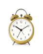 Acctim 16391 Haven Faux Bell Alarm Clock Curry Powder