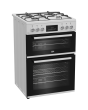 Beko EDG6231W 60Cm Double Oven Gas Cooker With Gas Hob - White