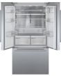 Bosch KFF96PIEP American Fridge Freezer, Plumbed, Stainless Steel, E Rated