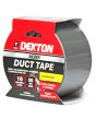 Dekton DT90863 50Mm X 10M Silver Cloth Duct Tape Silver
