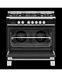 Fisher + Paykel OR90SCG4B1 81697 900Mm Dual Fuel Range Cooker Black