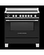 Fisher + Paykel OR90SCI6B1 90Cm 5 Zone Induction Pyrolytic Cooker - Black