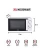 Haden 195678 20 Litre Single Microwave - White