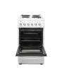 Haden HES051W 50Cm Single Oven Electric Cooker With Sealed Plate Hob - White