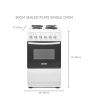 Haden HES051W 50Cm Single Oven Electric Cooker With Sealed Plate Hob - White