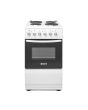 Haden HES051W 50Cm Single Oven Electric Cooker With Sealed Plate Hob - White