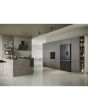 Haier HCR5919EHMB 90Cm Freestanding American Fridge Freezer - Brushed Black