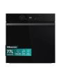 Hisense BI622ABPGUK Built In Electric Single Steam, Plug + Play Oven - Jet Black