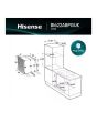Hisense BI622ABPGUK Built In Electric Single Steam, Plug + Play Oven - Jet Black