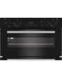 Indesit DUI10DB Built Under Electric Fan Double Oven - Black
