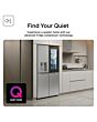 Lg GSXE81PYBE 628L Instaview American Style Fridge Freezer - Silver