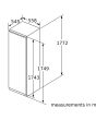 Neff GI7812EE0G Built-In Freezer, 177.2 X 55.8 Cm, Flat Hinge