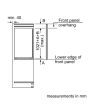 Neff KI1311SE0 Integrated Upright Fridge - Sliding Door Fixing Kit - White - E Rated