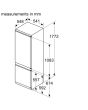 Neff KI5871SE0G Fully Integrated 70/30 Fridge Freezer Low Frost With Sliding Hinge - E Rated