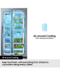 Samsung RS70F65KETEU 91.2cm 60/40 American Fridge Freezer - Silver