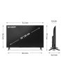 Sharp 1T-C32HE2245KB 32 Inch HD TiVo Smart Led TV Frameless Black