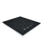 Statesman CHZ460D 4 Zone Ceramic Hob With Dial Control Black Glass