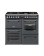 Stoves 444412015 Dx Rca Rich 100Df 100Cm Dual Fuel Range Cooker, Anthracite Grey, A Rated