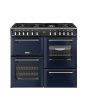 Stoves 444412018 Dx Rca Rich 100Df 100Cm Dual Fuel Range Cooker, Midnight Blue, A Rated