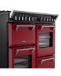 Stoves 444412020 Dx Rca Rich 100Df 100Cm Dual Fuel Range Cooker, Garnet Red, A Rated