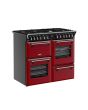 Stoves 444412020 Dx Rca Rich 100Df 100Cm Dual Fuel Range Cooker, Garnet Red, A Rated