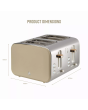 Swan ST14620OAT 4 Slice Nordic Style Toaster