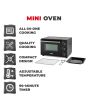Tower T14043 23L Mini Oven Black With Silver Accents 