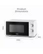 Tower T24044WHT 20 Litre 800W Manual Microwave White