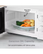 Tower T24044WHT 20 Litre 800W Manual Microwave White
