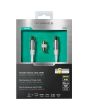 Vivanco 43151 Coaxial Male To Female Cable 2M 90Db White With Adaptor To Male