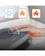 Warmlite WL44004DT 2000W Flat Fan Heater Dark Titanium