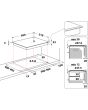 Whirlpool SMP658CBTIXL Induction Hob 4 Zones 60Cm - Black