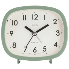 Acctim 15905 Hilda Retro Non-Ticking Alarm Clock Cloverfield