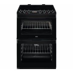 Aeg CIB6742ACB 60Cm Electric Cooker With Induction Hob - Black - A/A Rated