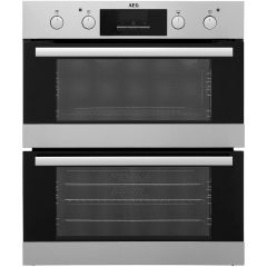 Aeg DUB331110M Built Under Electric Double Oven - Stainless Steel - A/A Rated