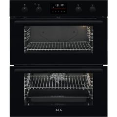 Aeg DUB535060B Surroundcook Built-Under Electric Double Oven, Black, A Rated