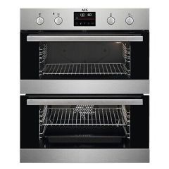 Aeg DUB535060M Surroundcook Built-Under Electric Double Oven, Stainless Steel, A Rated