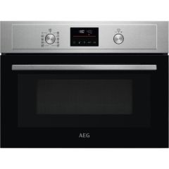 Aeg KMX365060M Built-In Combination Microwave Oven, Stainless Steel