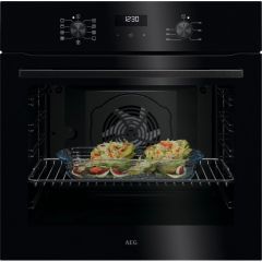 Aeg OU5AB20XK 59.6Cm Built In Electric Single Oven - Black