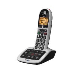 B.T 084665 Bt4600 Single Cordless Telephone With Answer Machine Silver