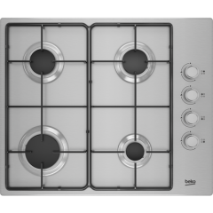 Beko CIHYG21SX 61Cm Gas Hob - Stainless Steel
