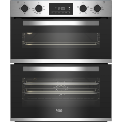 Beko CTFY22309X 59.4Cm Built Under Electric Double Oven - Stainless Steel