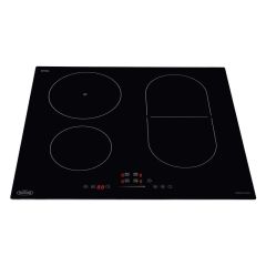 Belling 444410124 Ihl602 Black 59Cm Induction Hob, Black On Frameless Glass