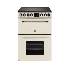 Belling 444411811 Mra Farmhouse 60E Ceramic Electric Cooker With Double Oven, Cream, A Rated