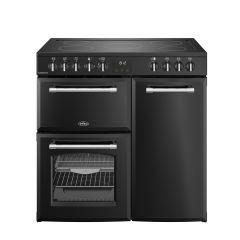 Belling 444411817 Rca Farmhouse 90E Bl 90Cm Ceramic Range Cooker, Black, A Rated