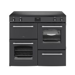 Belling 444411831 Farmhouse 100Ei 100Cm Wide Electric Range Cooker With Induction Hob - Anthracite -