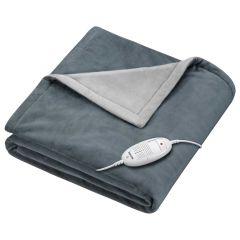 Beurer UE2107 Cosy Heated Throw 180X130cm Classic Grey