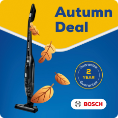 Bosch BCHF220GB 2-In-1 Cordless Vacuum Cleaner - 44 Minutes Run Time - Jet Black