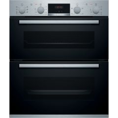 Bosch NBS533BS0B Built-Under Electric Double Oven, Stainless Steel, A Rated