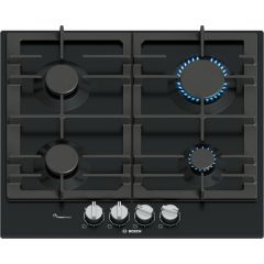 Bosch PCP6A6I90 60Cm 4 Burner Gas Hob - Black